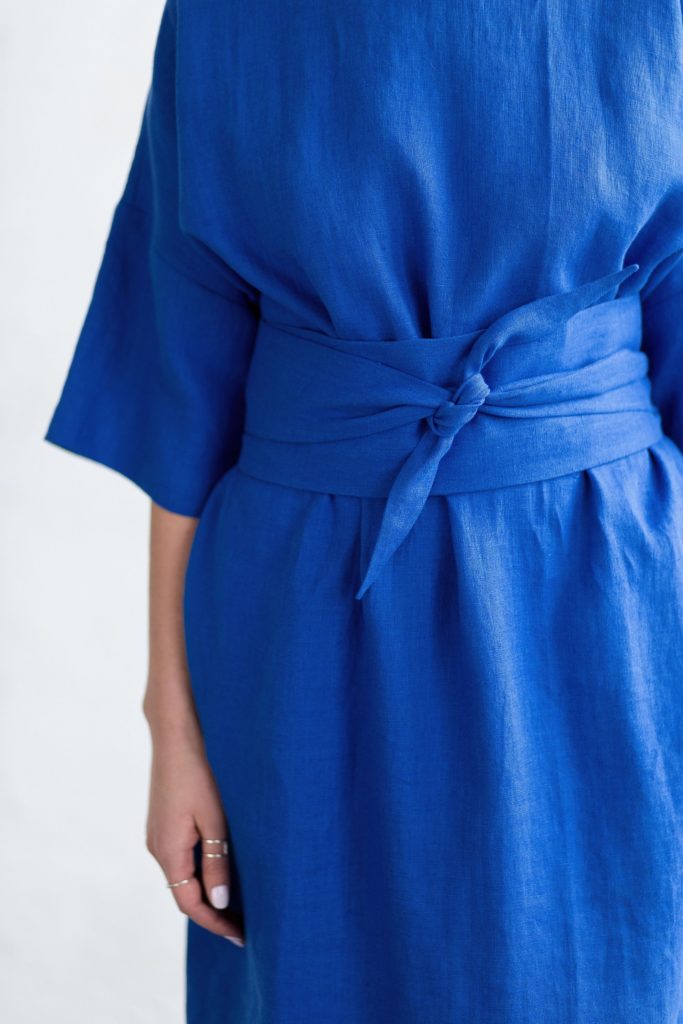 Wide Sleeves Linen Tunic Dress – OffOn