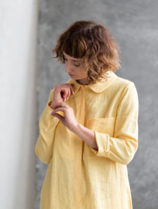 Long Sleeve Linen Playsuit | Jumpsuits | Sustainable clothing | OffOn clothing