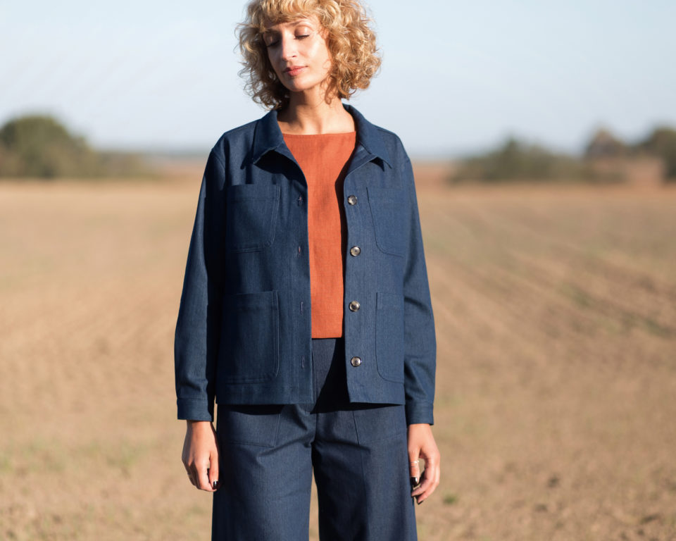 Work-wear jacket in a denim fabric | Jacket | Sustainable clothing | OffOn clothing