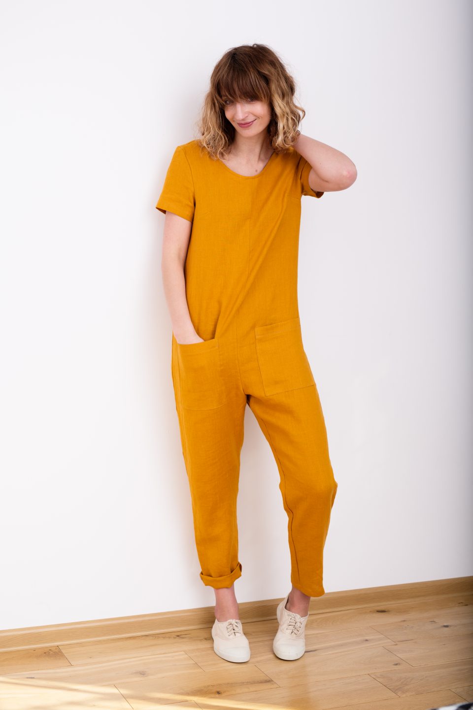 Rust Orange Jumpsuit - Button-Front Jumpsuit - Linen Jumpsuit - Lulus