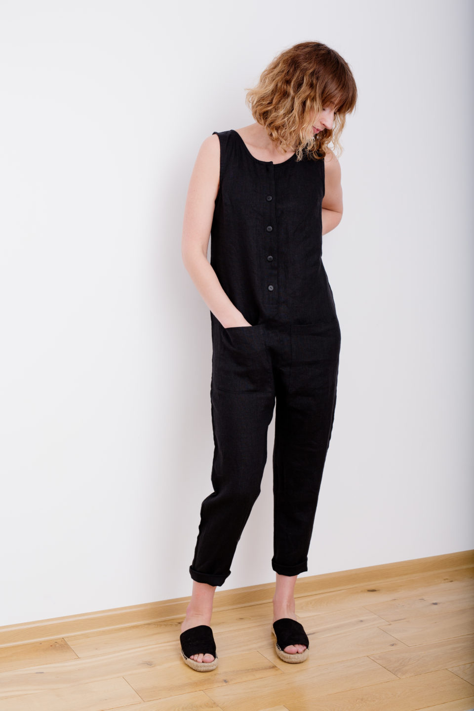 Faherty Catalina Linen Jumpsuit in Blue | Lyst Canada