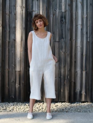 Sleeveless Wide Leg Linen Jumpsuit | Jumpsuits | Sustainable clothing | OffOn clothing