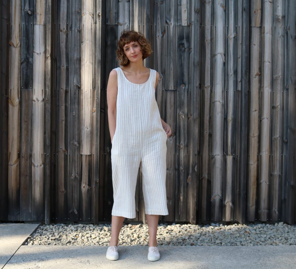 Sleeveless Wide Leg Linen Jumpsuit | Jumpsuits | Sustainable clothing | OffOn clothing