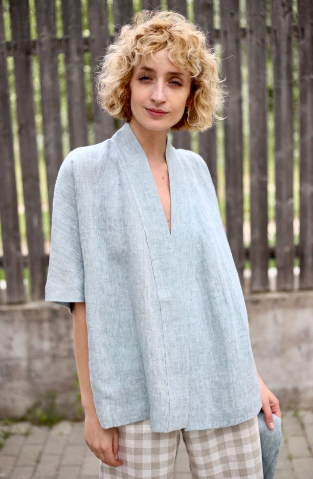 Wrap Linen Jacket OffOn