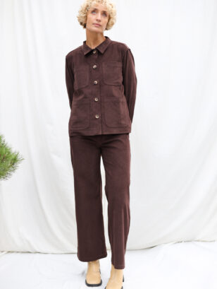 Needlecord boxy fit point collar jacket | Jacket | Sustainable clothing | OffOn clothing