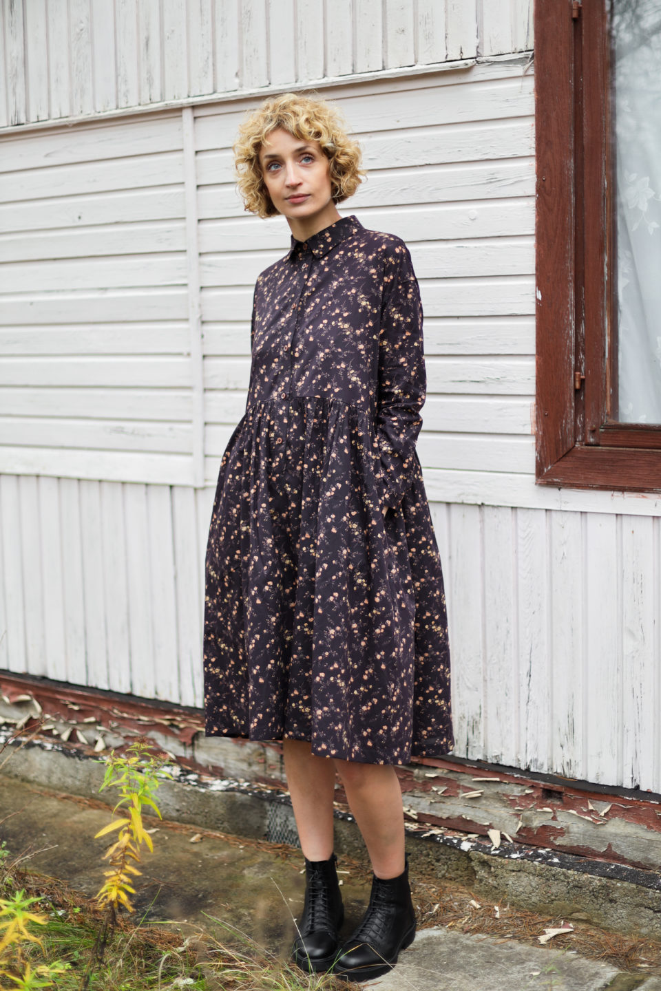 ELIZABETH shirt dress in silky cotton | Dress | Sustainable clothing | OffOn clothing