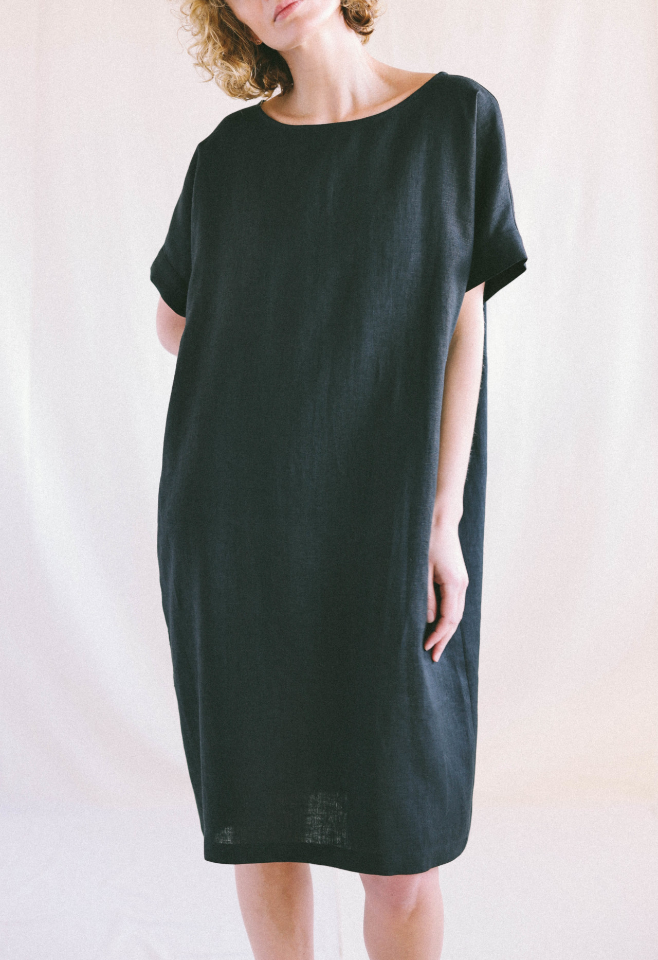 Loose fit linen tunic dress – OffOn