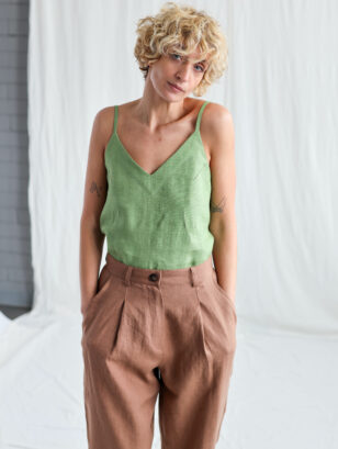 Foliage linen loose fit slip top | Tops | Foliage | Sustainable clothing | OffOn clothing