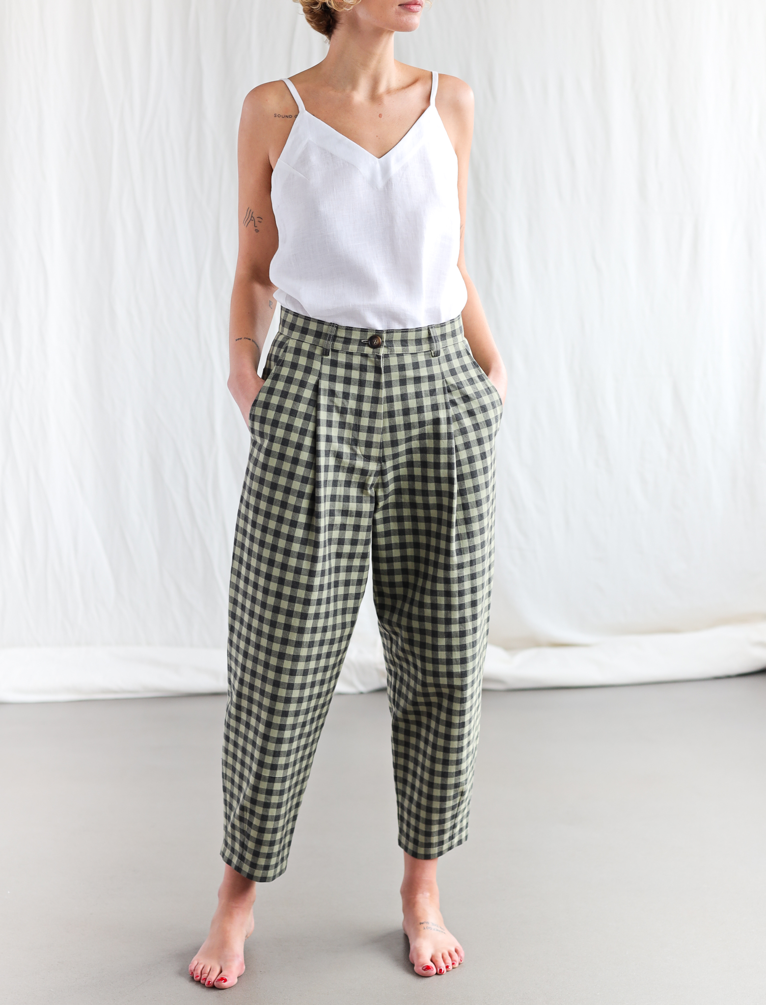 organiczoo Gingham Traveller Pants（Organic Zoo – enjoykidsus）