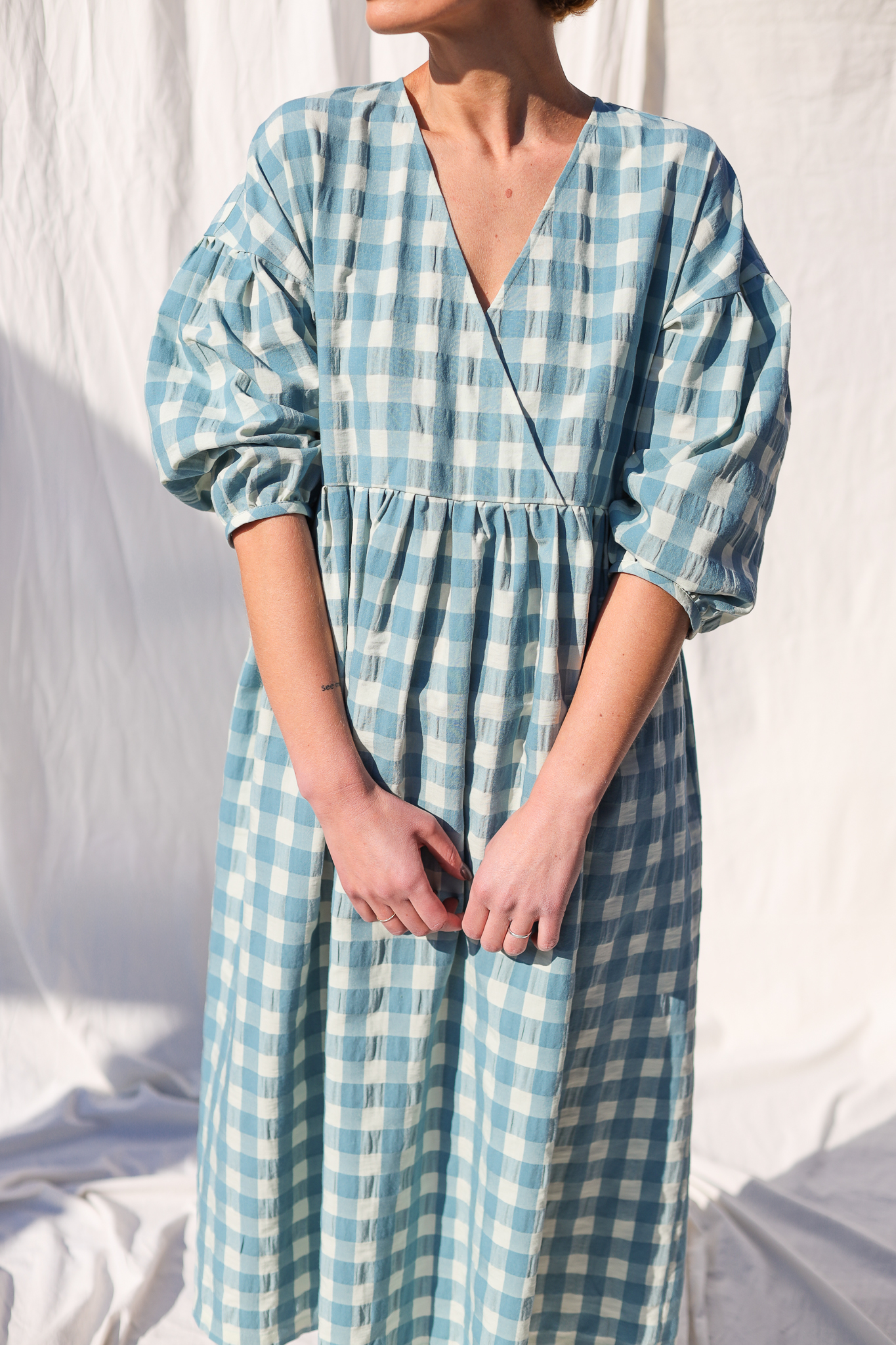 ワンピース Anduze Belted Check Dress Belted Mini Check Dress – Suzy Shier