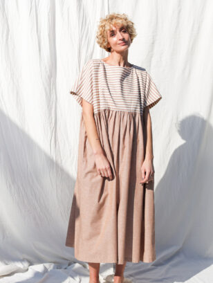 Oversized boxy fit organic cotton dress | Dress | Sustainable clothing | OffOn clothing