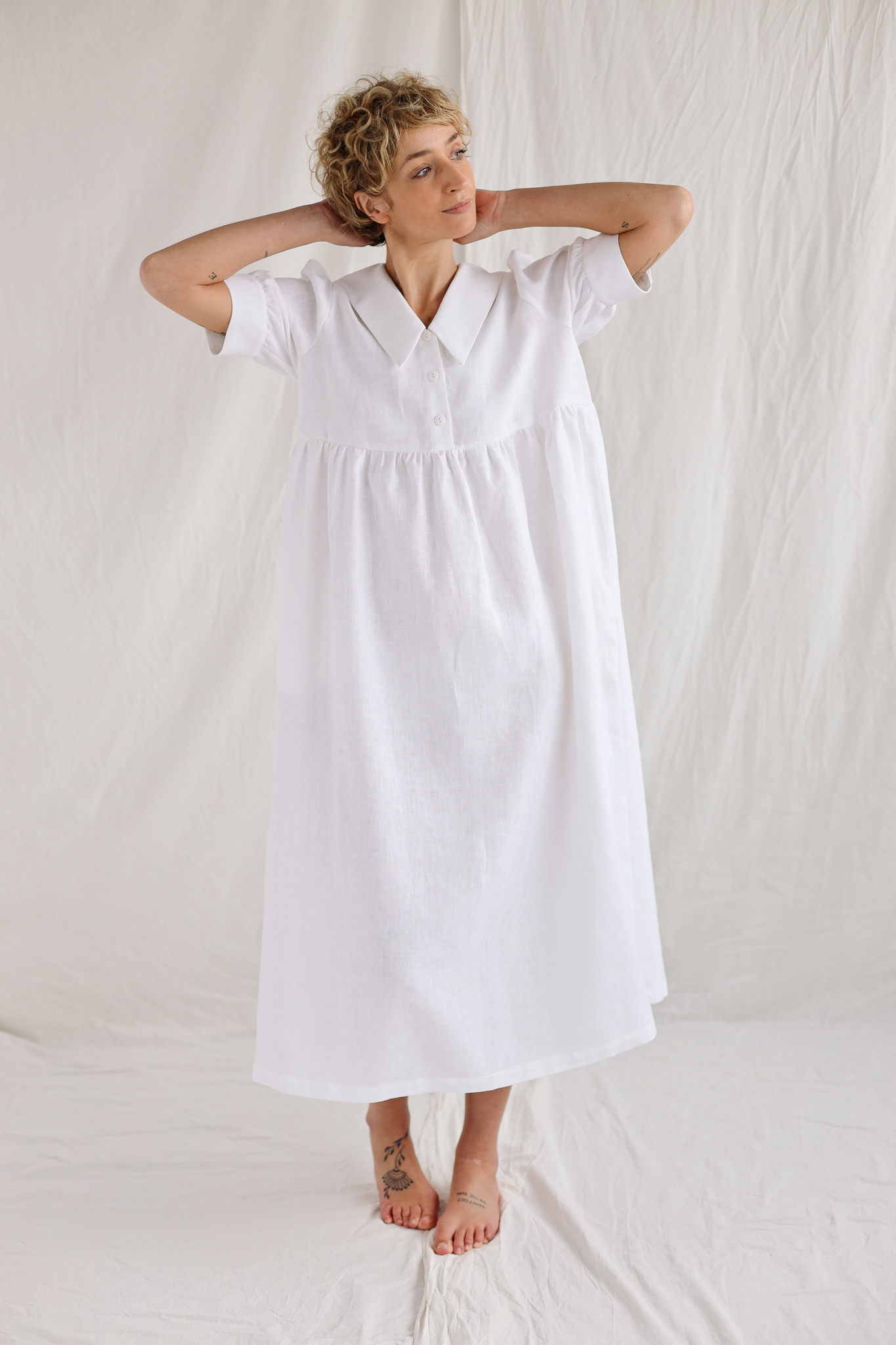 Viola Apron Dress, Sailor Check