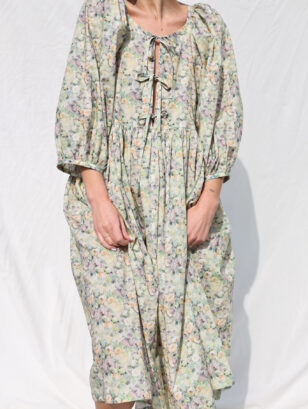 Reversible oversized silky floral cotton dress HAMPSTEAD SUMMER​ | Dress | Sustainable clothing | ManInTheStudi​o​