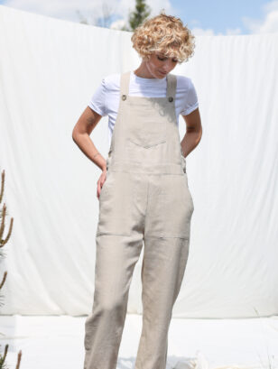 Casual linen dungarees DOROTHY | Jumpsuit | Sustainable clothing | OffOn clothing