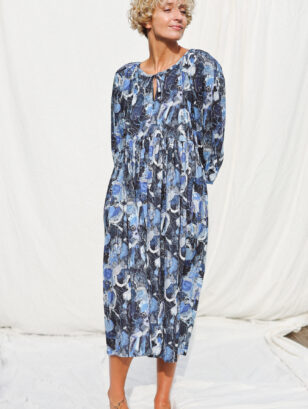 Reversible abstract print dress SOOZY LIPSEY | Dress | Sustainable clothing | OffOn clothing