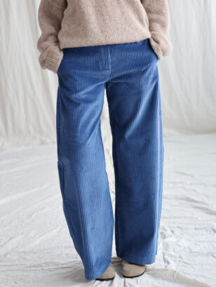Wide wale cord ballooned leg pants | Pants | Sustainable clothing | OffOn clothing