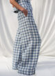 checkered palazzo pants