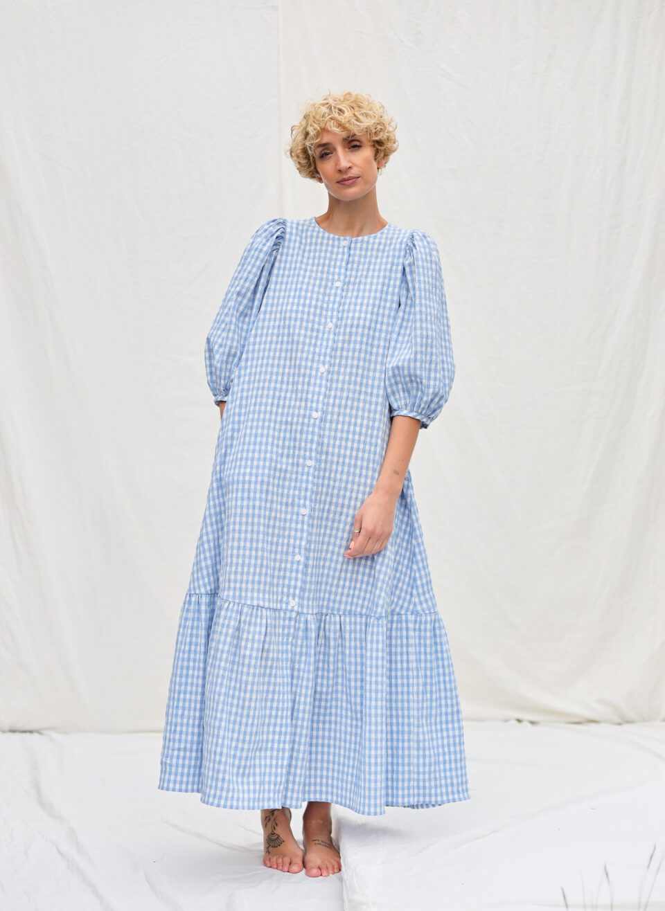 Flowy ruffled skirt dress CHLOE | Dress | Sustainable clothing | OffOn clothing