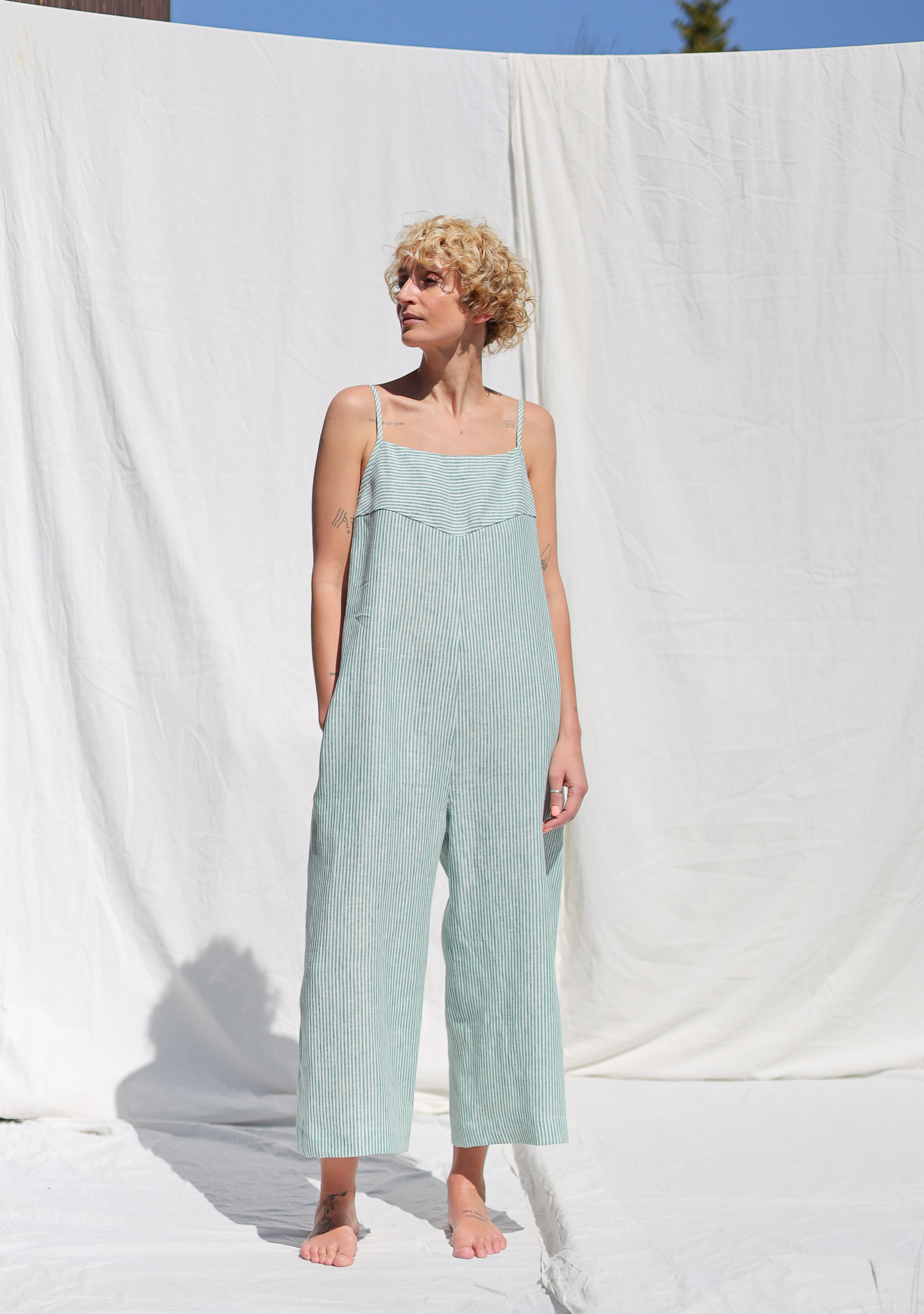 Linen Jumpsuits Overalls Linen Clothing OFFON