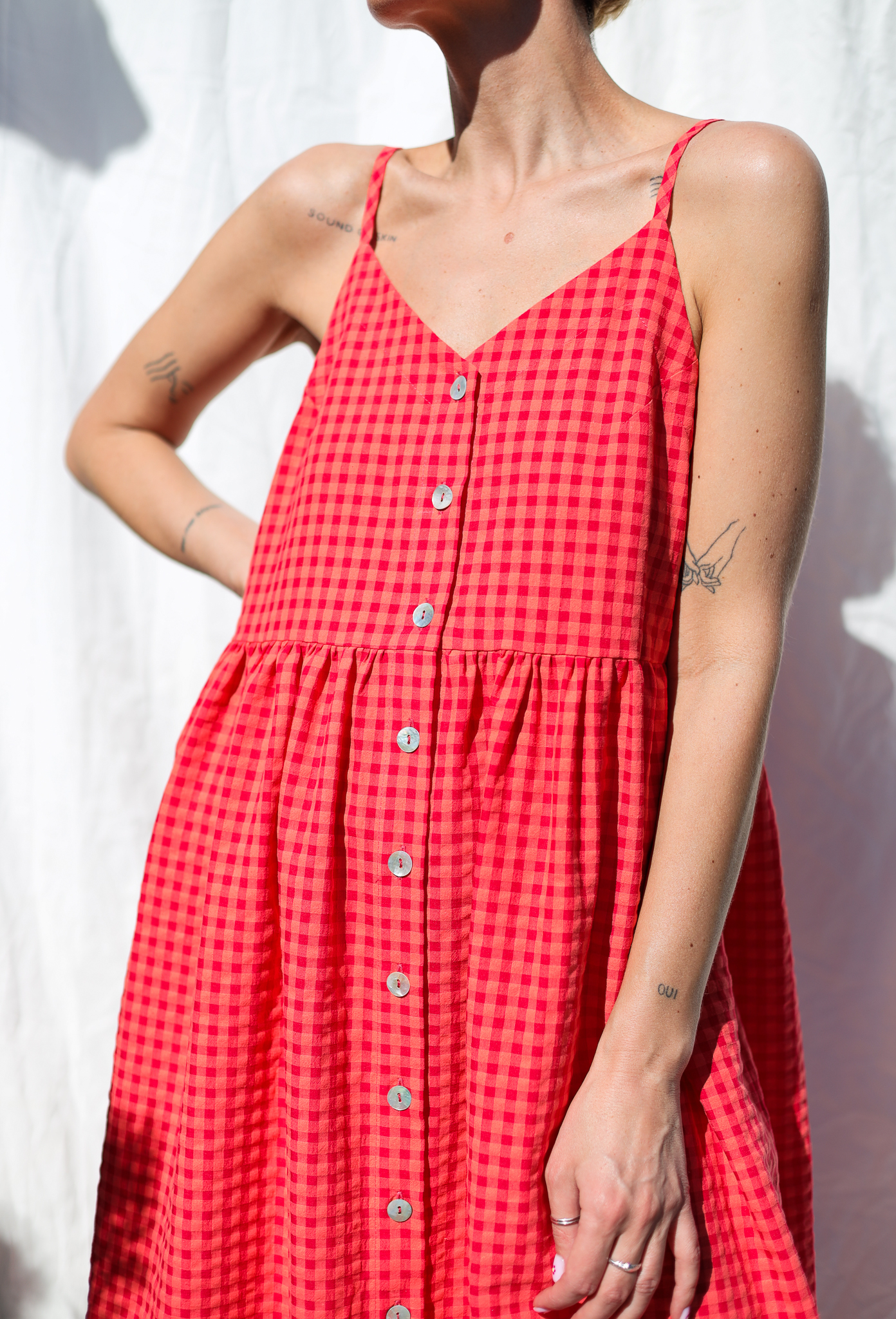 シェリエshellerflocky check long shirt dress Long dress – shéller / シェリエ