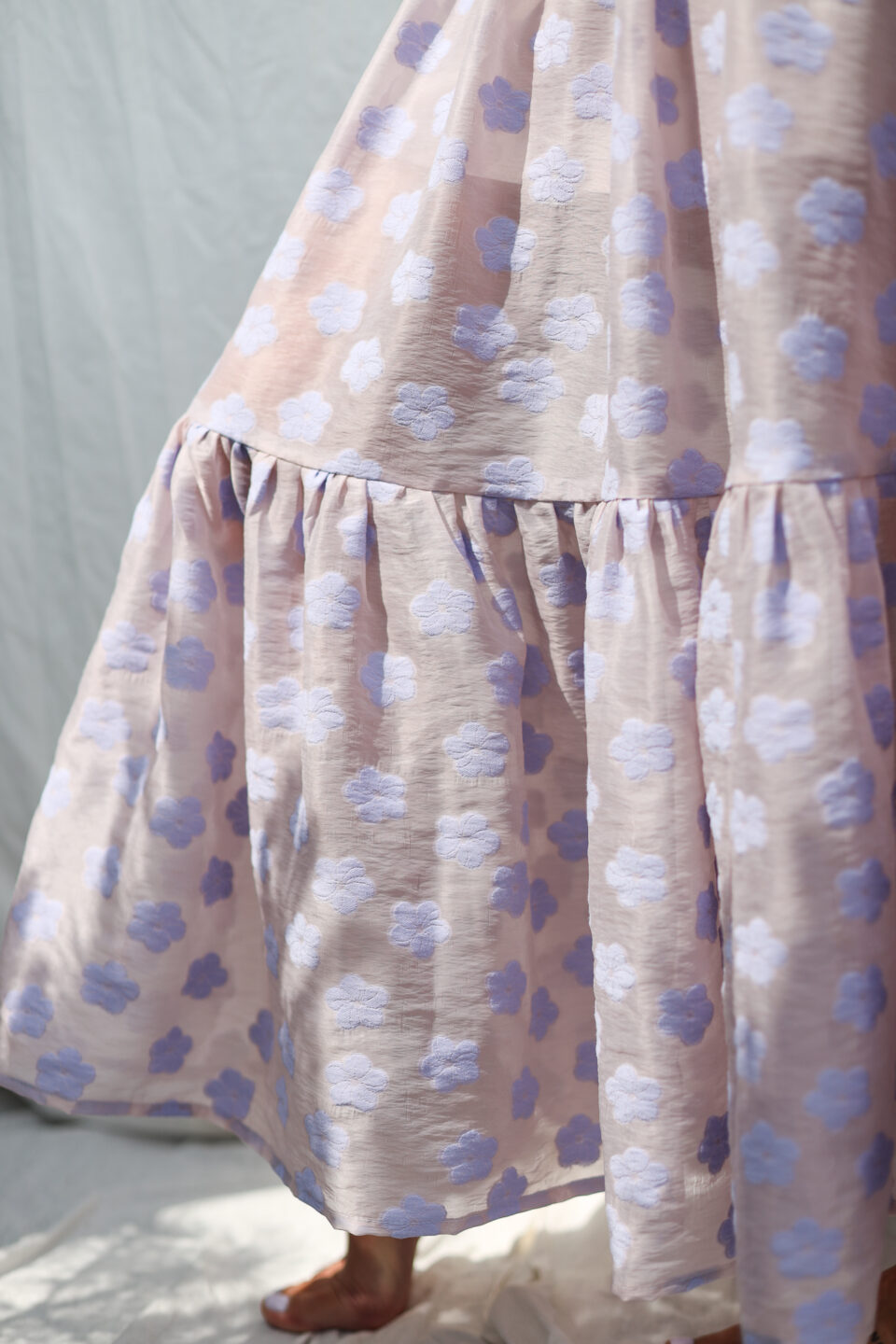 Lavender Floral Organza Skirt BLOOM - Image 5