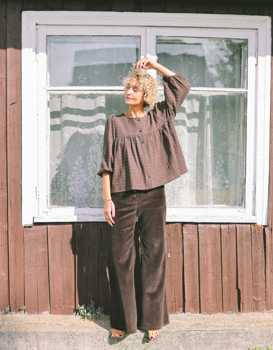 Puff sleeve double gauze blouse - Image 4