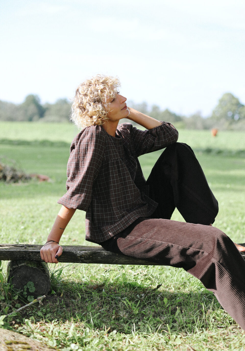 Puff sleeve double gauze blouse - Image 5