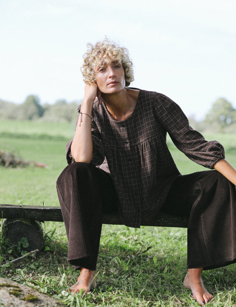 Puff sleeve double gauze blouse - Image 6