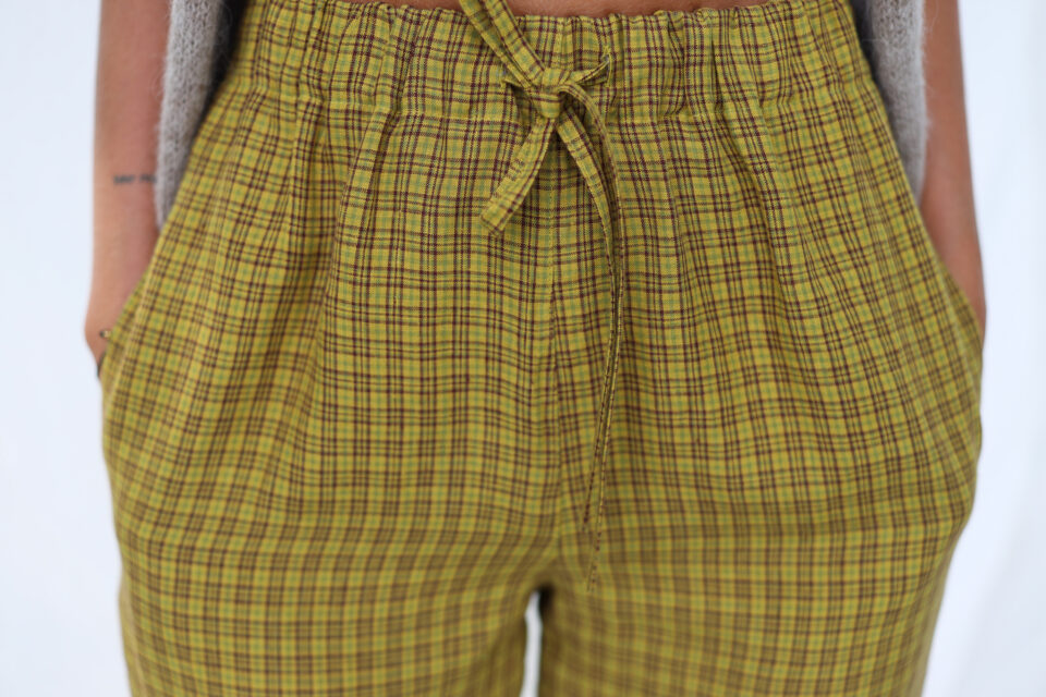 Linen palazzo elasticated waist pants - Image 4