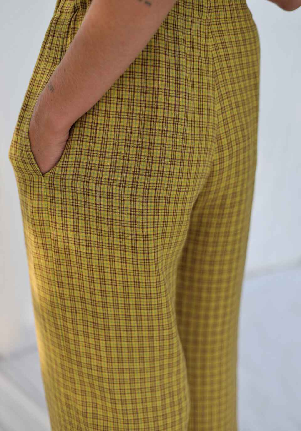 Linen palazzo elasticated waist pants - Image 5
