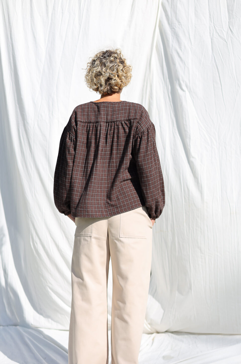 Canvas Cotton Twill Ballooned Leg Pants - Image 2