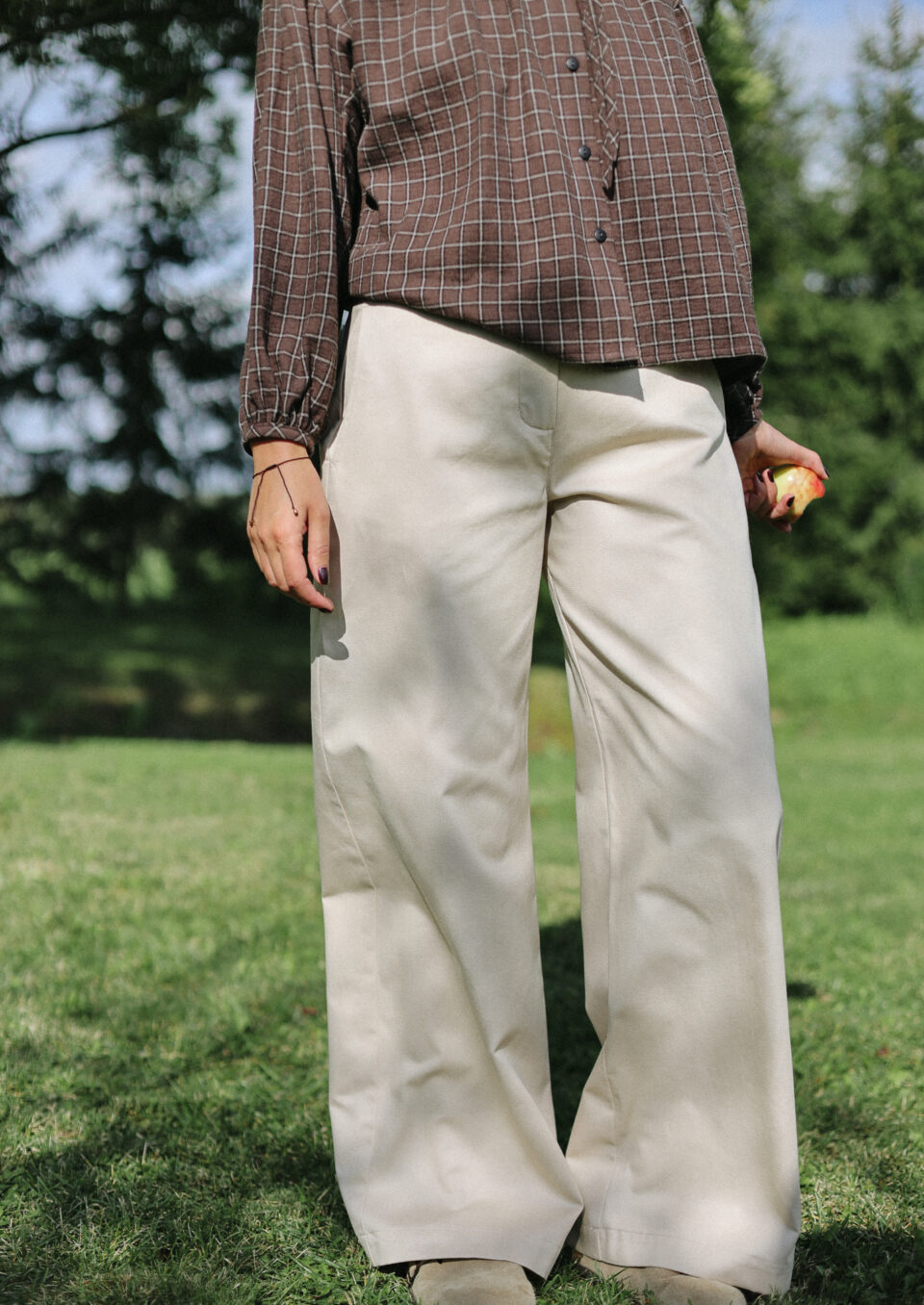 Canvas Cotton Twill Ballooned Leg Pants - Image 3