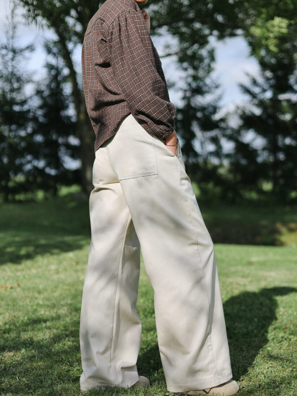Canvas Cotton Twill Ballooned Leg Pants | Trousers | Sustainable clothing | OffOn clothing
