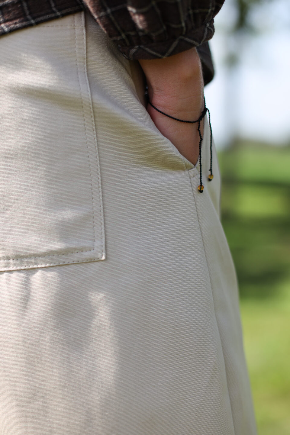 Canvas Cotton Twill Ballooned Leg Pants - Image 4