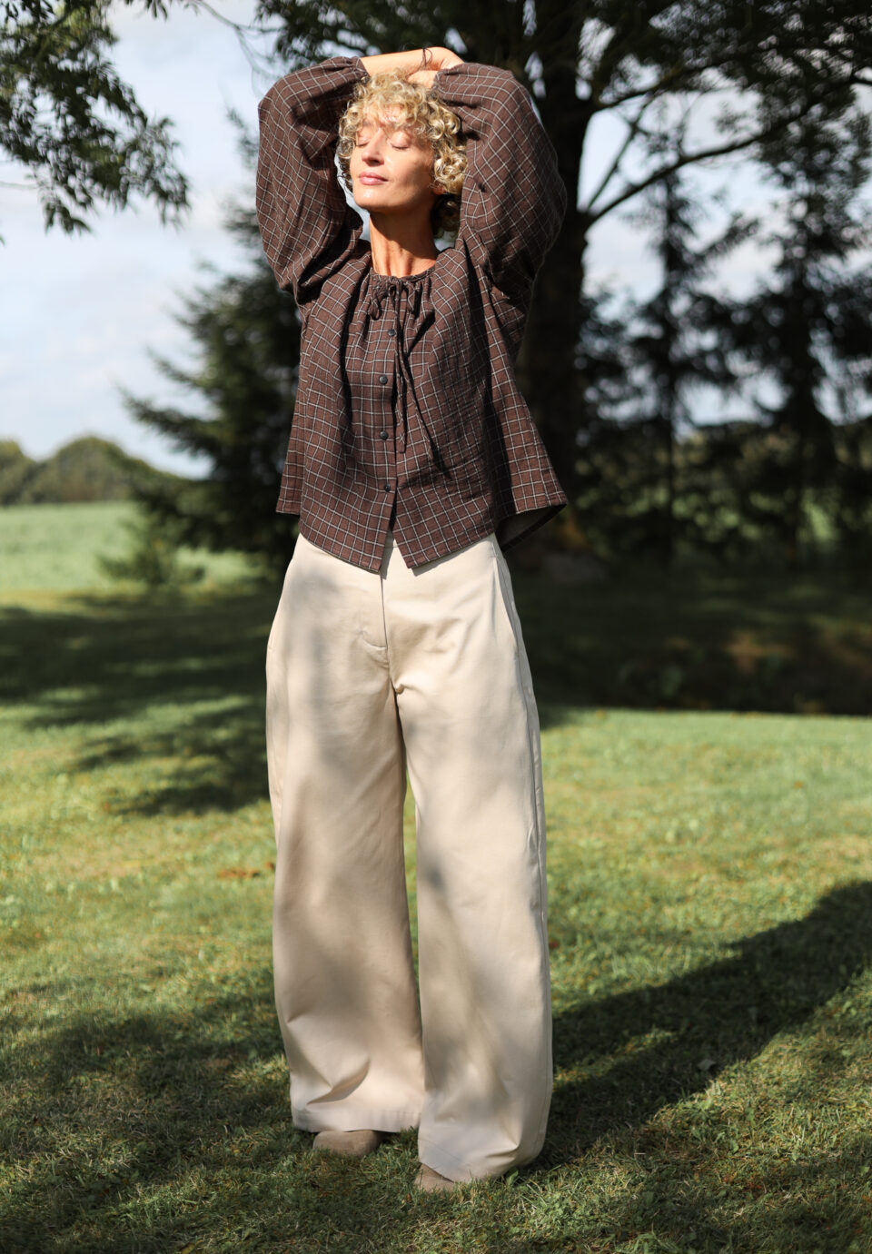 Canvas Cotton Twill Ballooned Leg Pants - Image 7