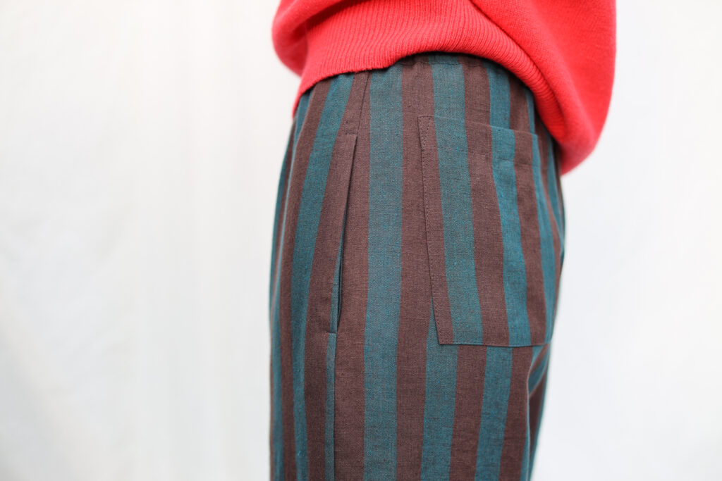 Striped Linen Balloon Trousers VIVIAN - Image 6