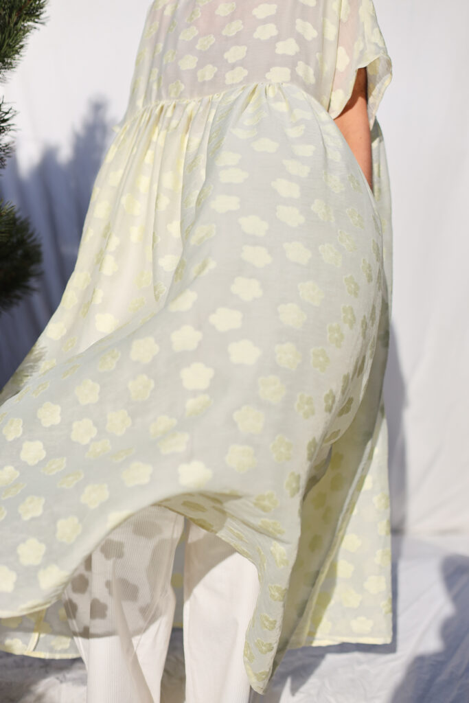 Floral oversized organza dress SILVINA - Image 6