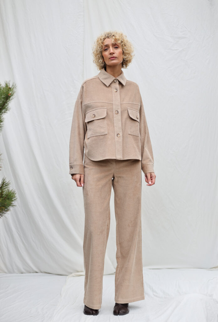 Wide Cord Wide Leg Trousers LUNA - Image 1