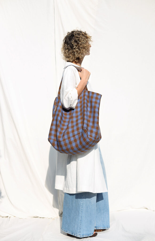 Off-white Oversized Peter Pan Collar Heavy Linen Coat - Image 6