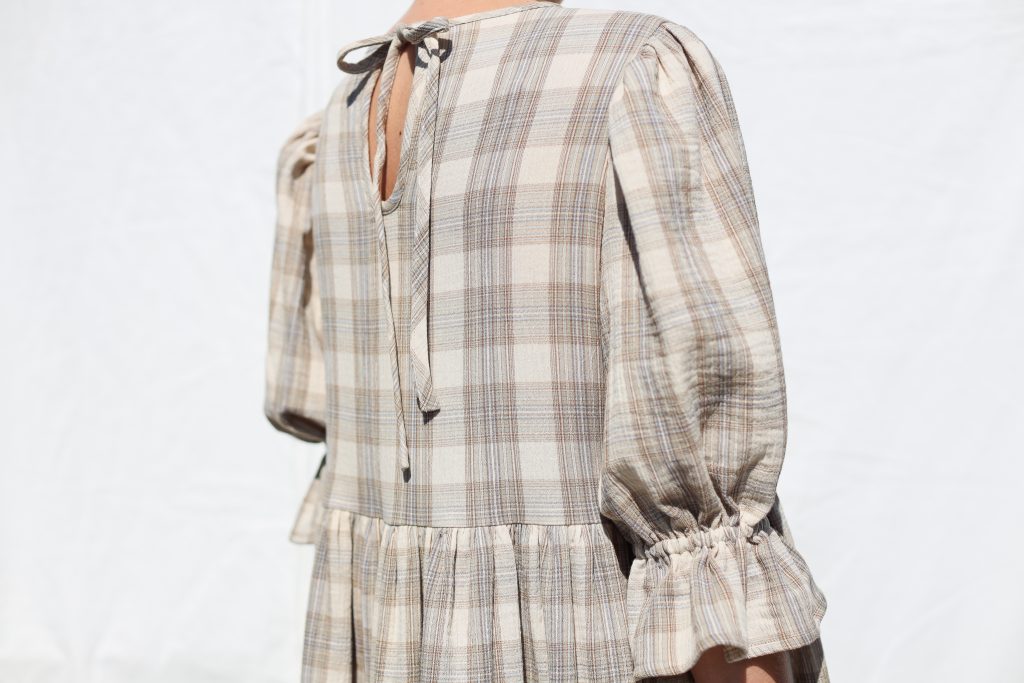 Double Gauze Puffy Sleeves Dress NINA